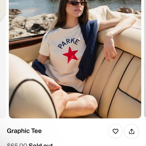 Parke Coastal Star TShirt in XL - Picture 2 of 2